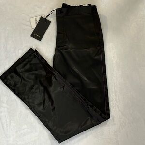 Zara Black Satin Trousers Size S